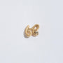 Beautiful Gold Shorthand Stud Earring