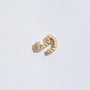 Courage Gold Shorthand Stud Earring