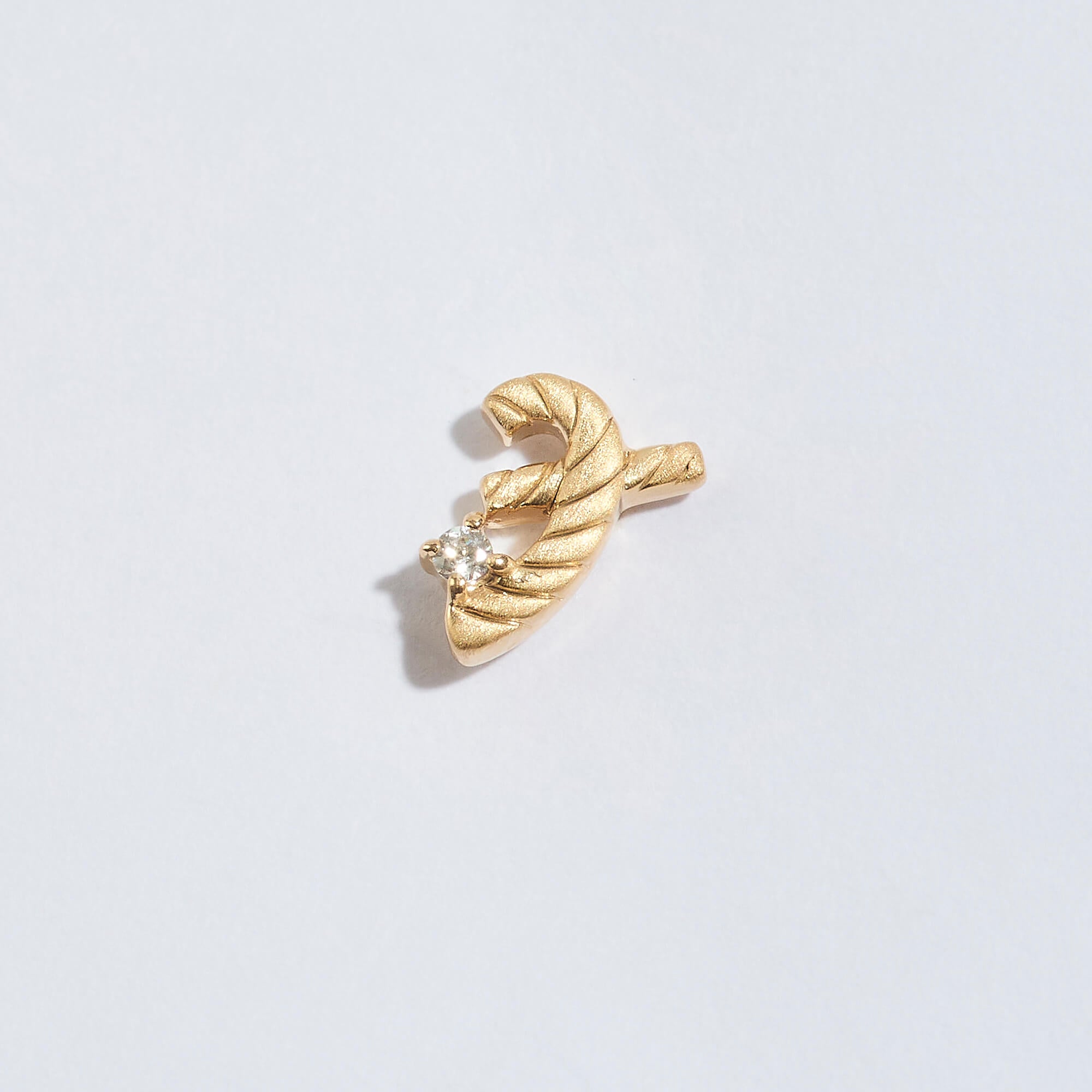 Great Gold Shorthand Stud Earring