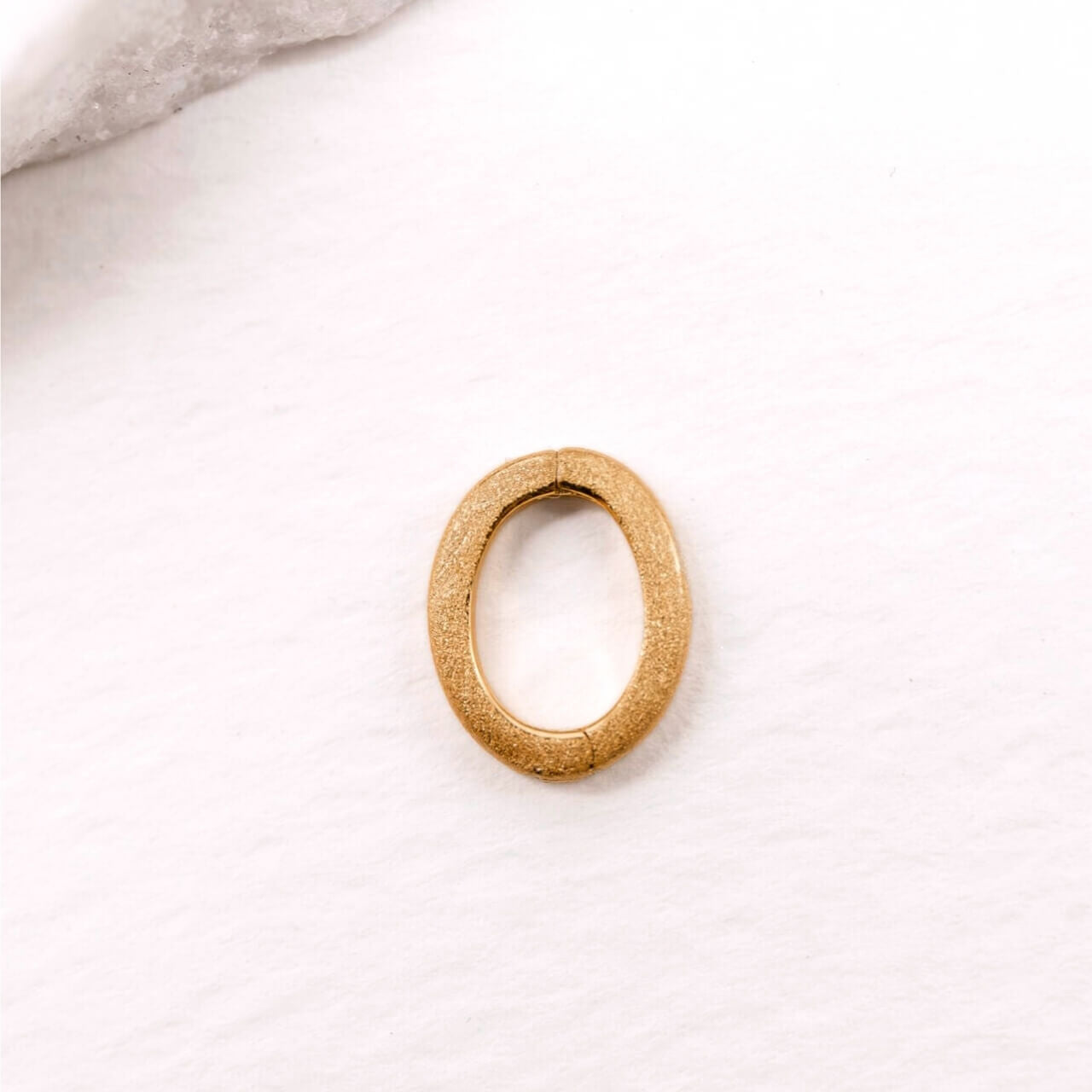 Brushed Gold Oval Connector