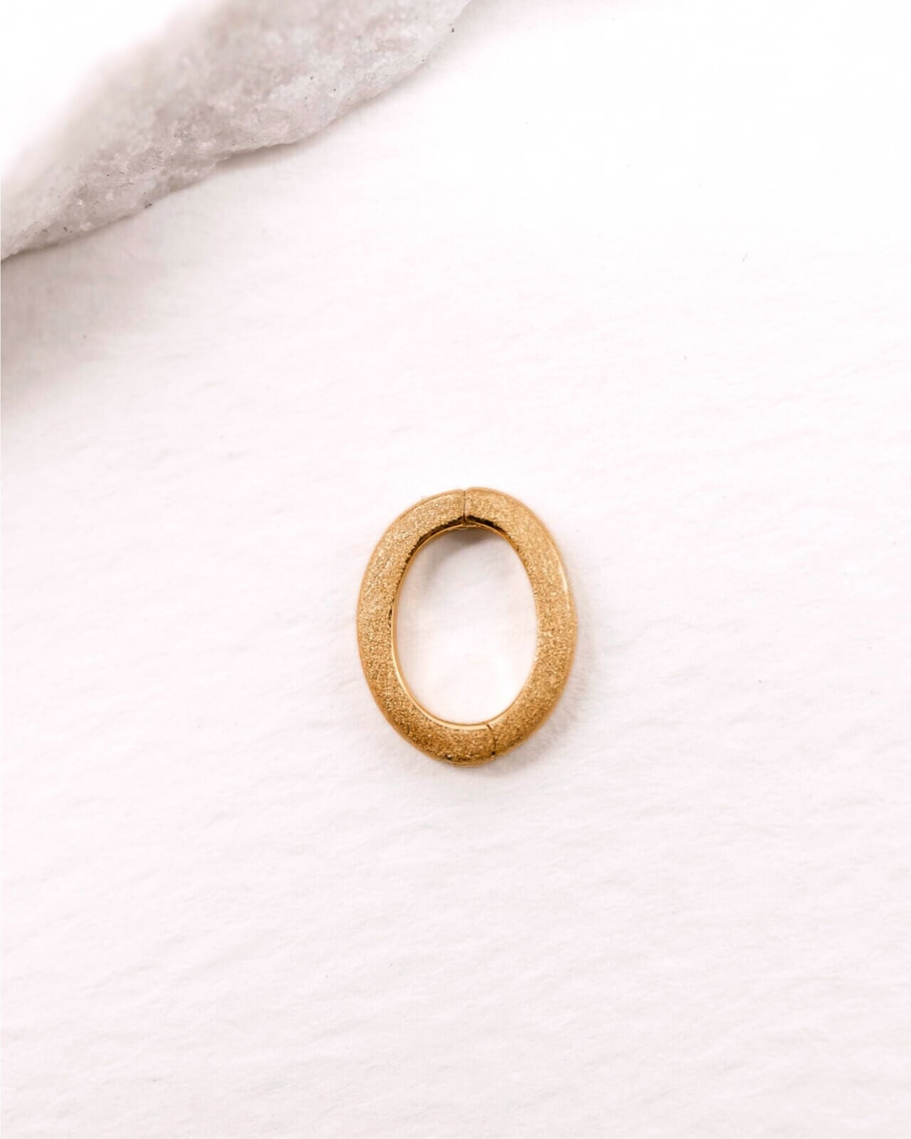 Brushed Gold Oval Connector