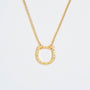 Sparkly Gold Horseshoe Necklace