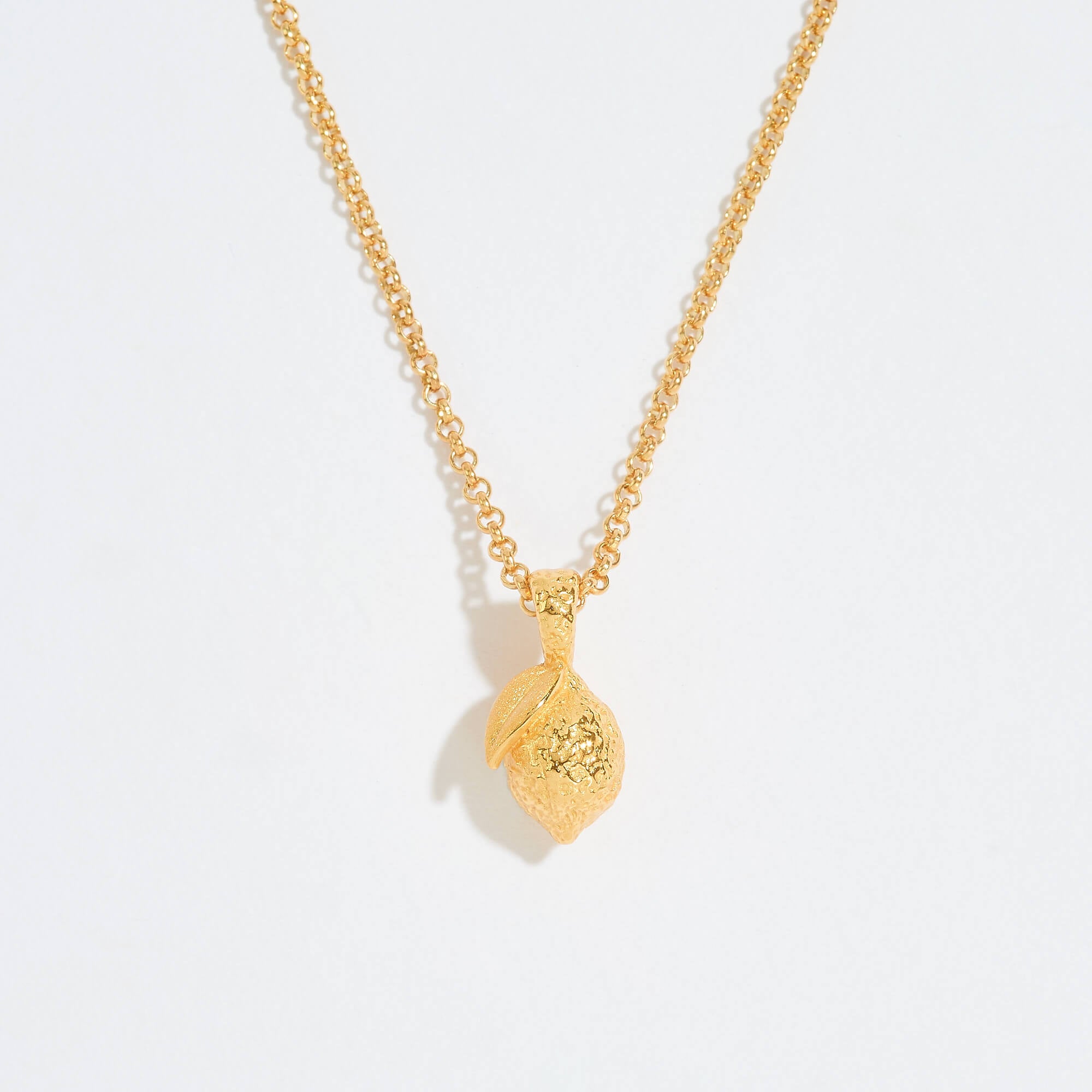 Lemon Gold Charm Necklace