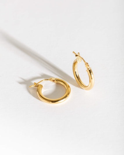 Small 9ct Solid Gold Hoops