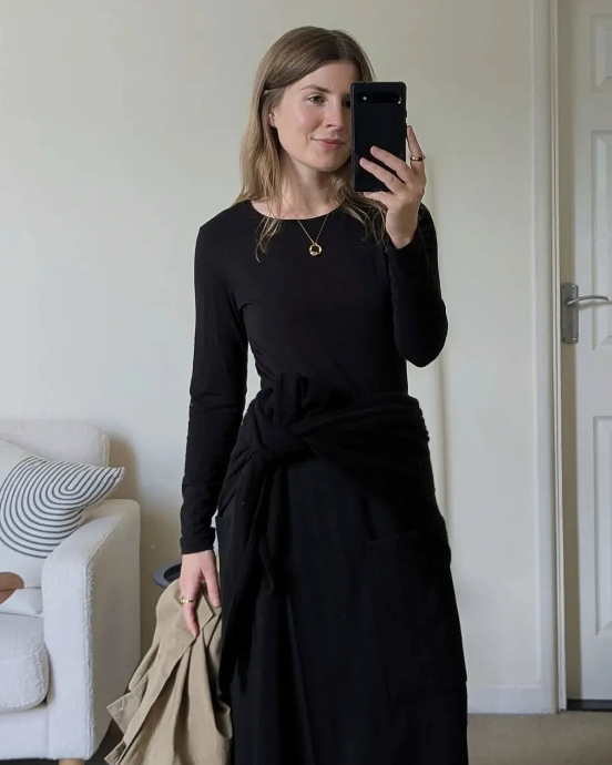 Angharad Jones wears birthstone necklace