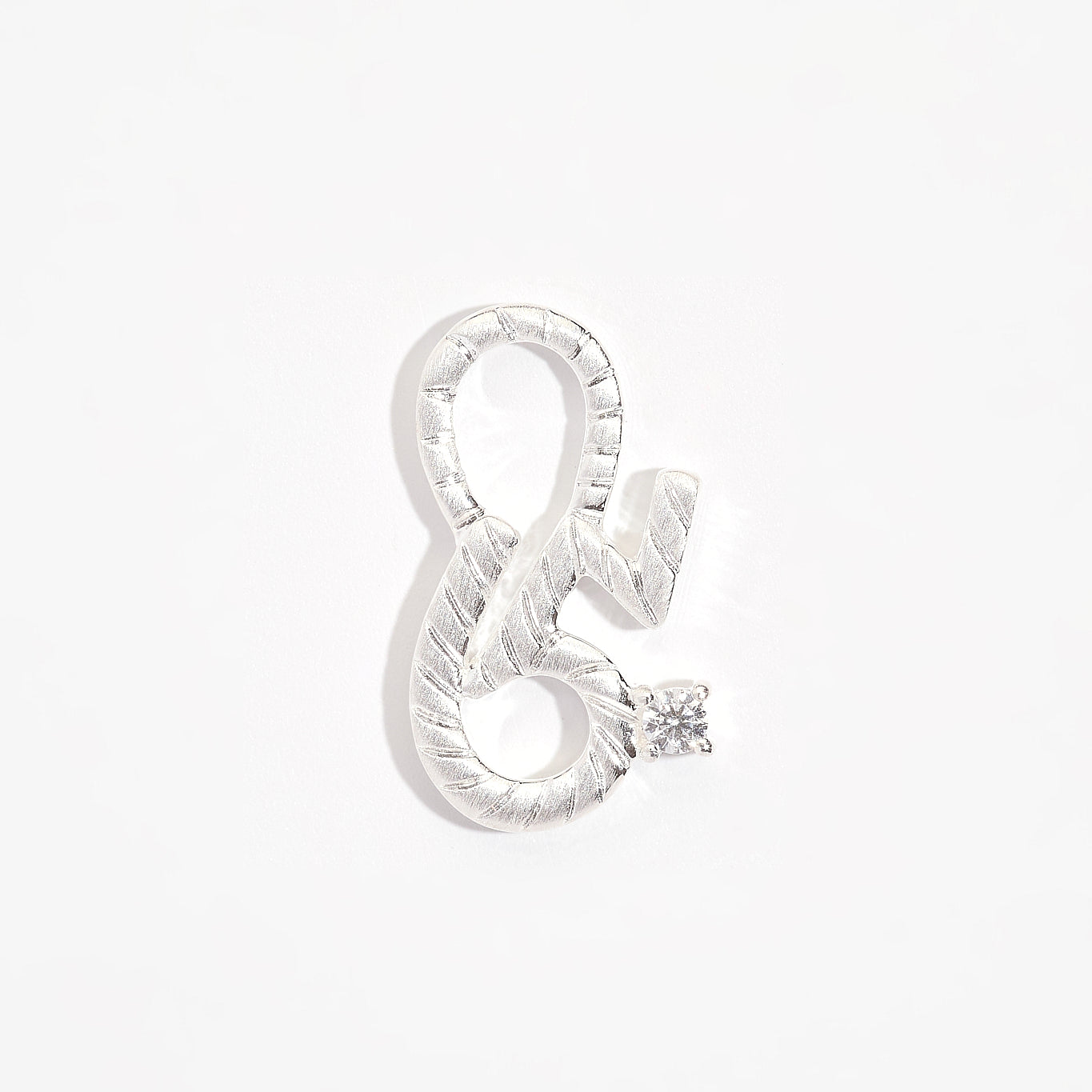 Brave Silver Shorthand Charm Pendant