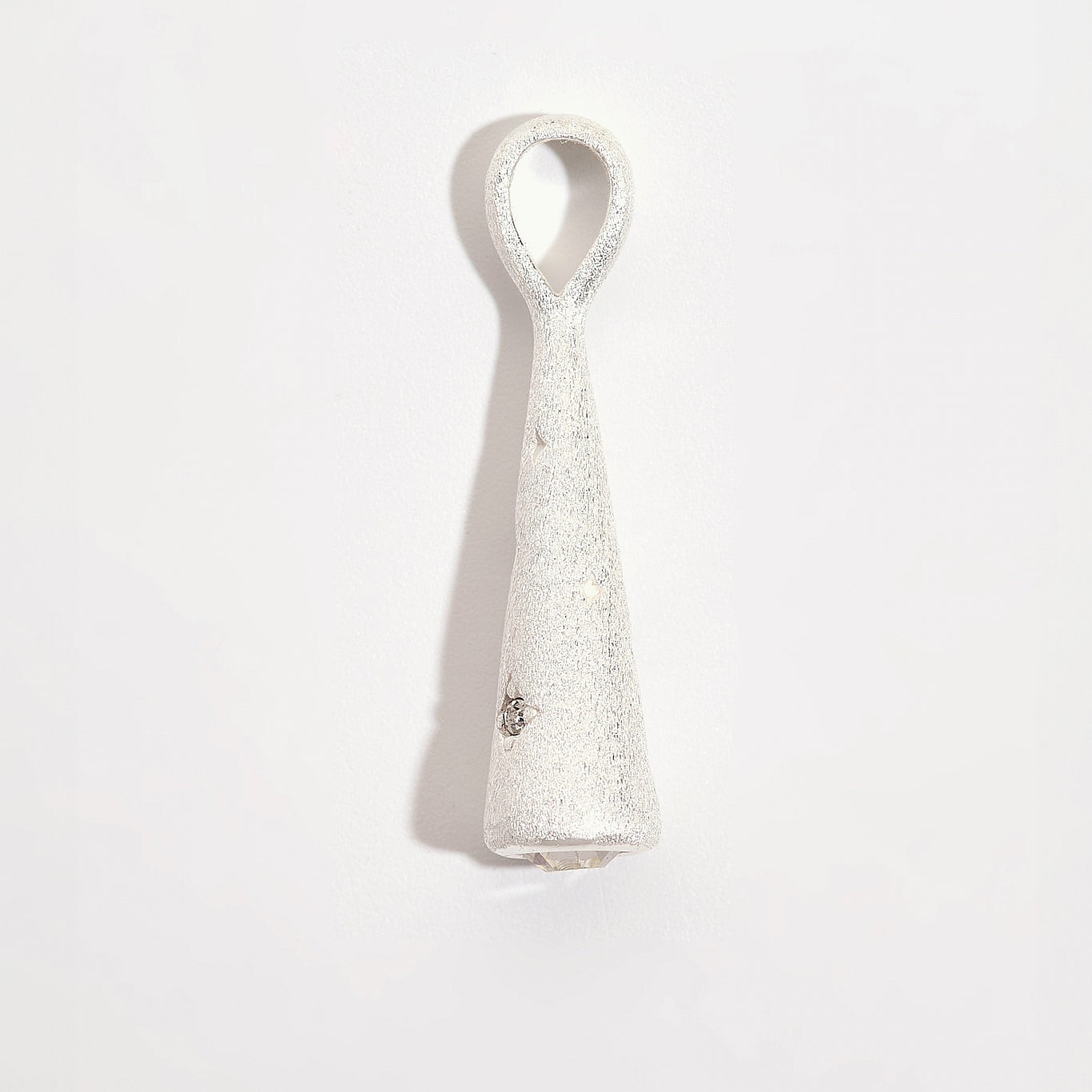 Sparkly Comet Silver Charm Pendant