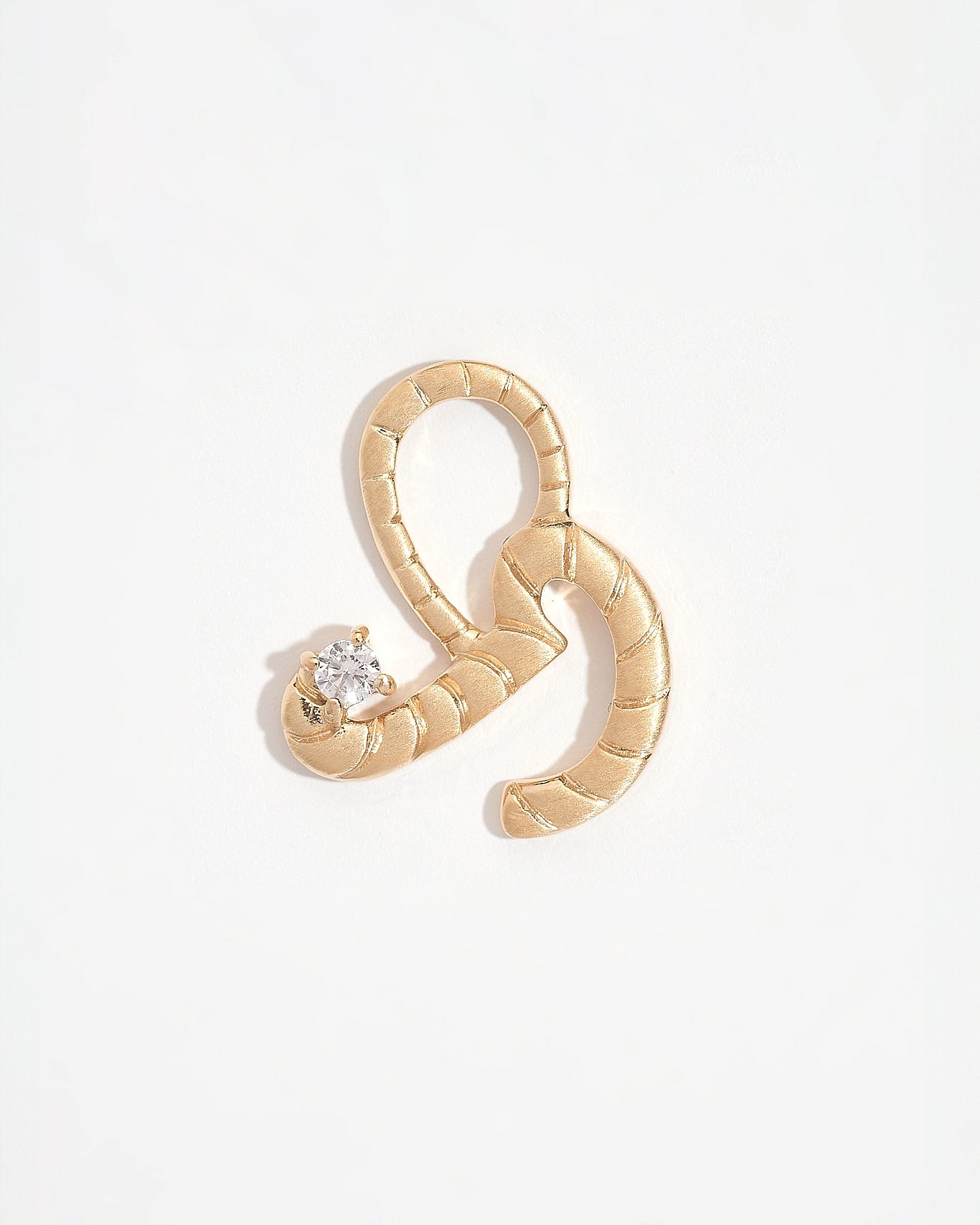 Courage Gold Shorthand Charm Pendant