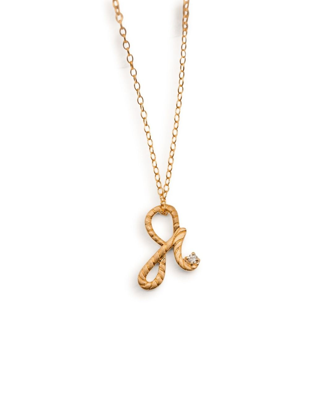 Fearless Gold Shorthand Charm Necklace