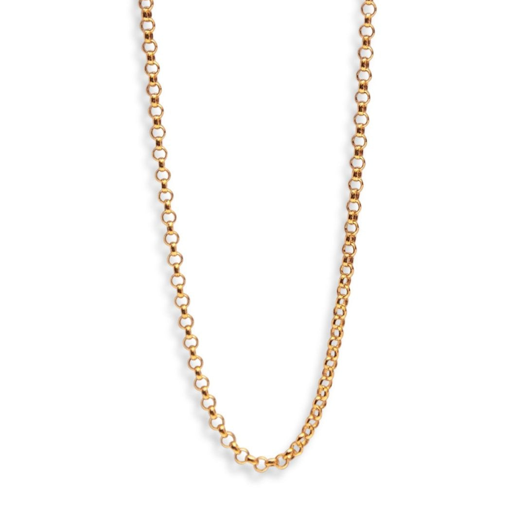 Belcher Rolo Gold Chain Necklace