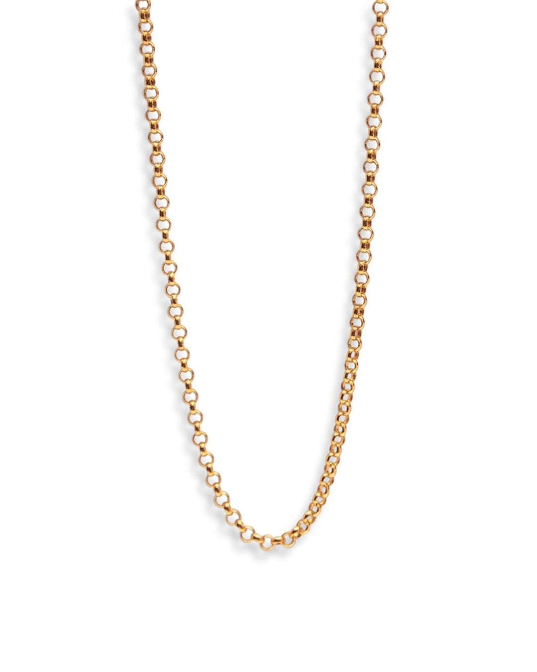 Belcher Rolo Gold Chain Necklace