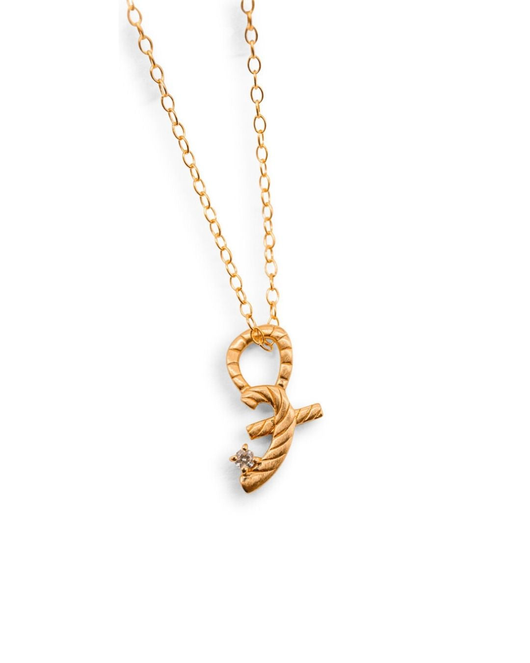 Great Gold Shorthand Charm Necklace