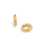 Diamond Art Deco Gold Huggie  Earrings