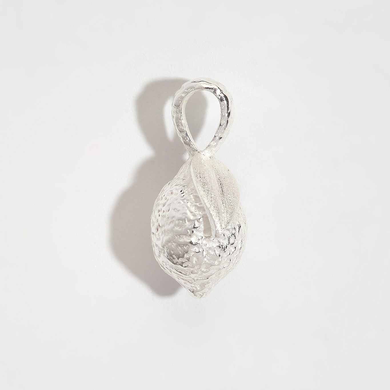 Lemon Silver Charm Pendant
