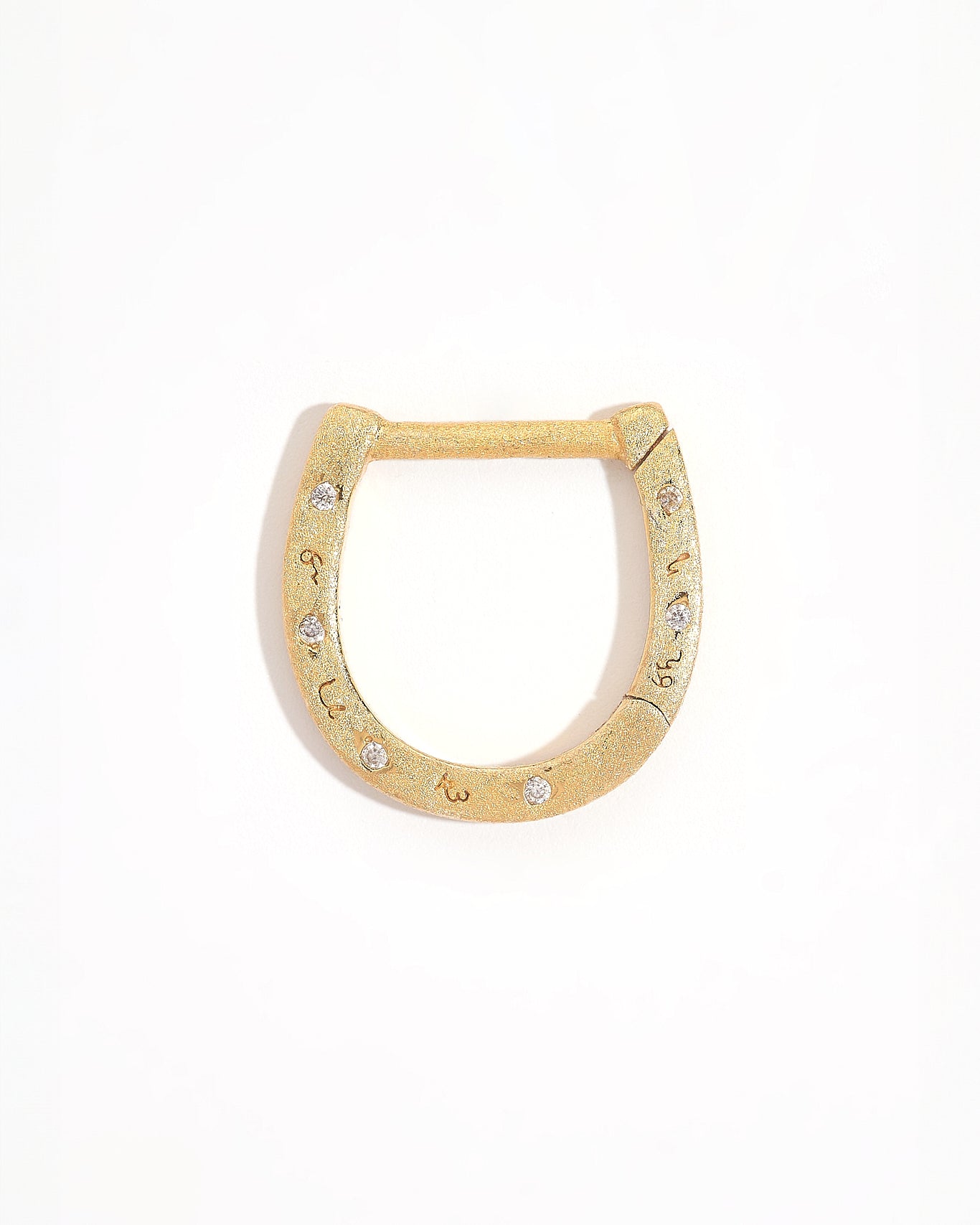 Sparkly Gold Shorthand Horseshoe Connector