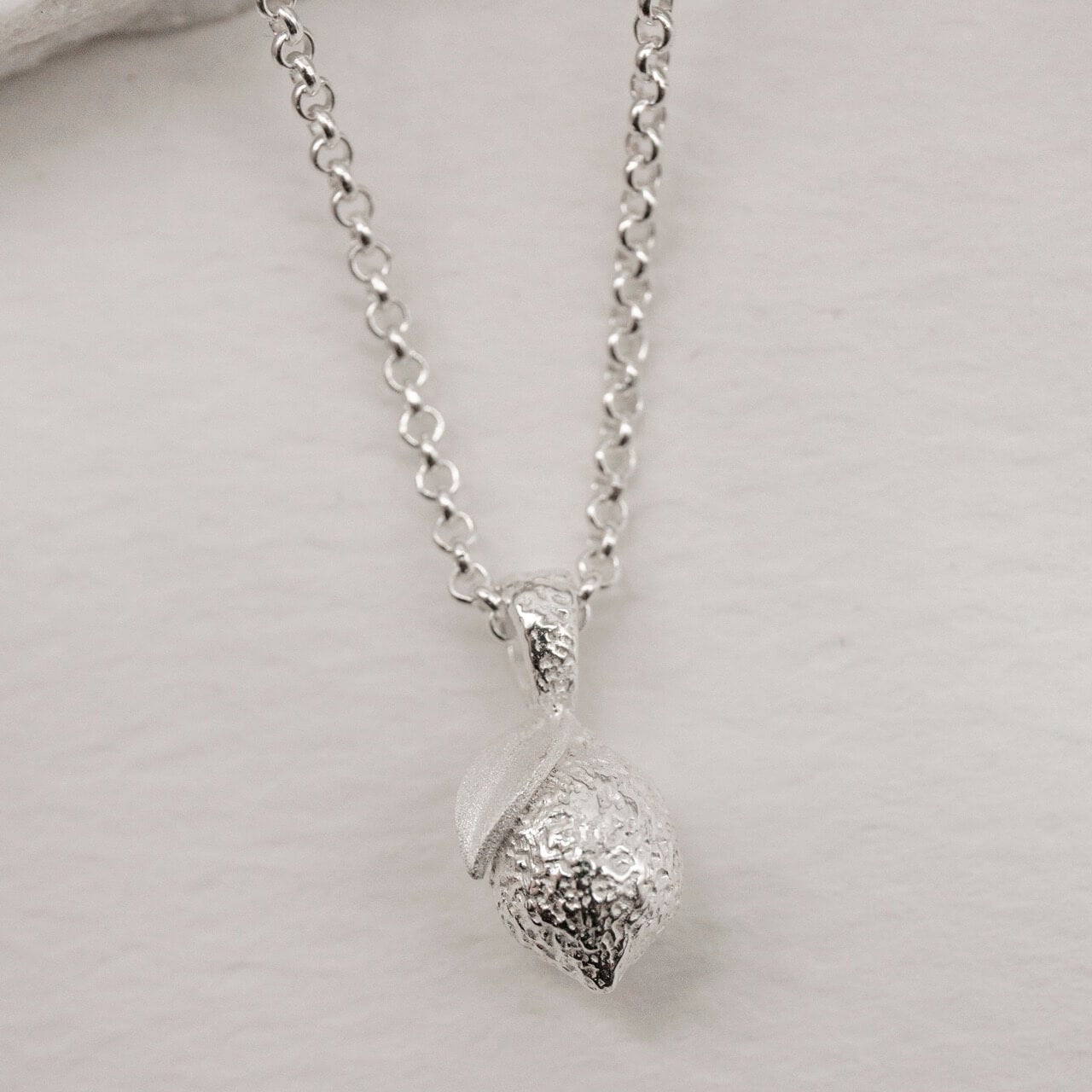 Lemon Silver Charm Pendant