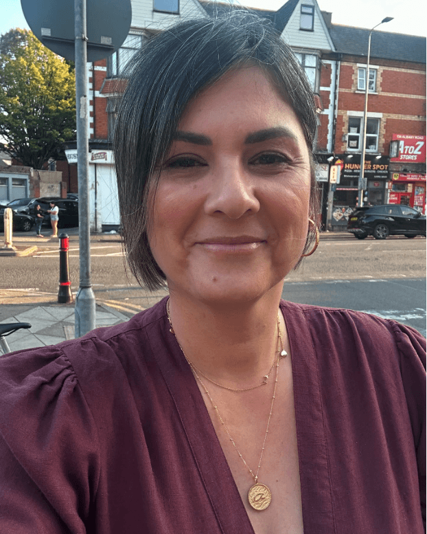 Customer Amanda in Fuck Gold Necklace