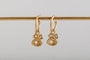 Opal Gold Lichen Hoop Earrings