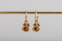 Ruby Gold Lichen Hoop Earrings