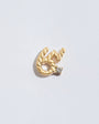 Brave Gold Shorthand Stud Earring