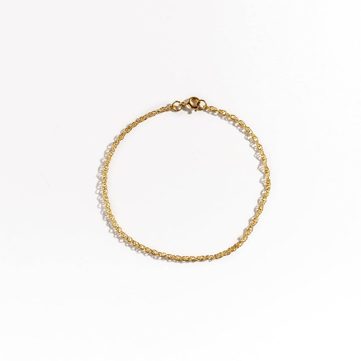 Layered Delicate Gold Chain Bracelet
