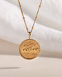 "Love is Love" Shorthand Gold Coin Necklace