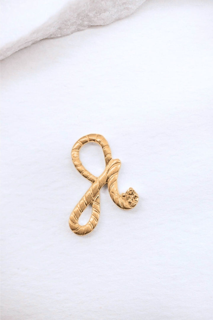 Fearless Gold Shorthand Charm Pendant