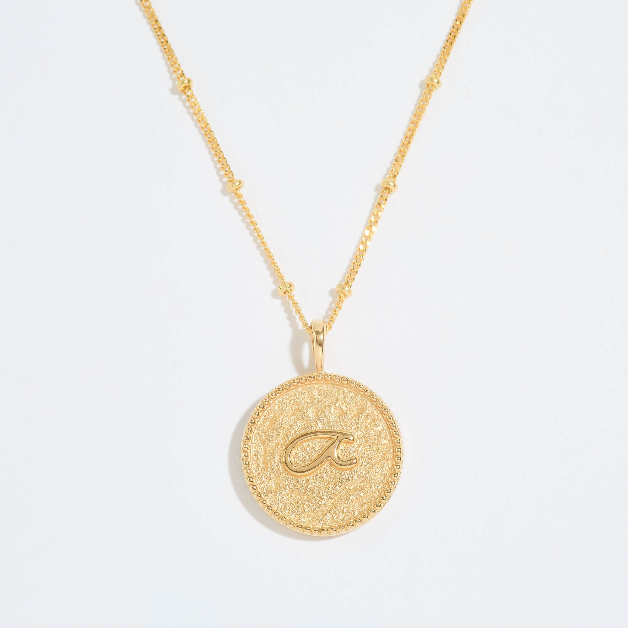 “Fuck” Gold Shorthand Coin Necklace