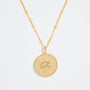 “Fuck” Gold Shorthand Coin Necklace