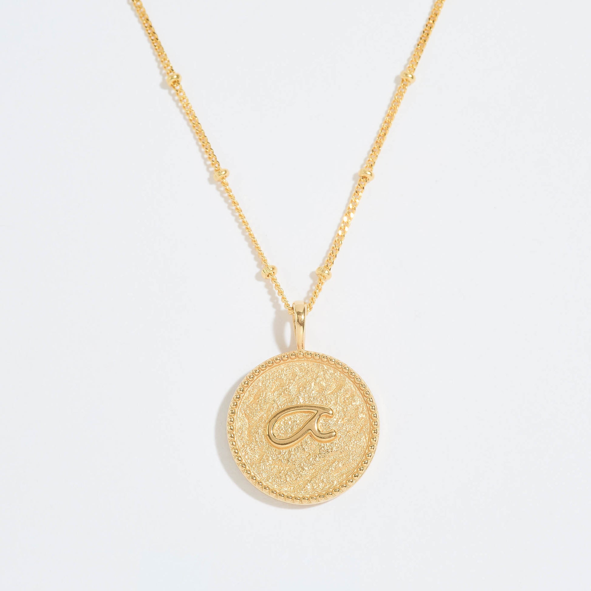 “Fuck” Gold Shorthand Coin Necklace