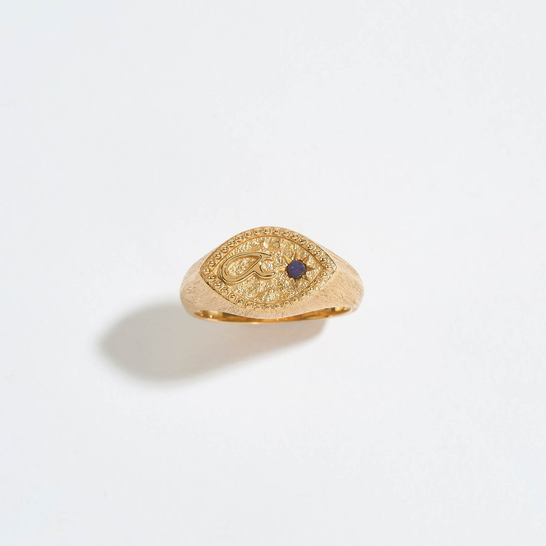 Fuck Gold Shorthand Signet Ring