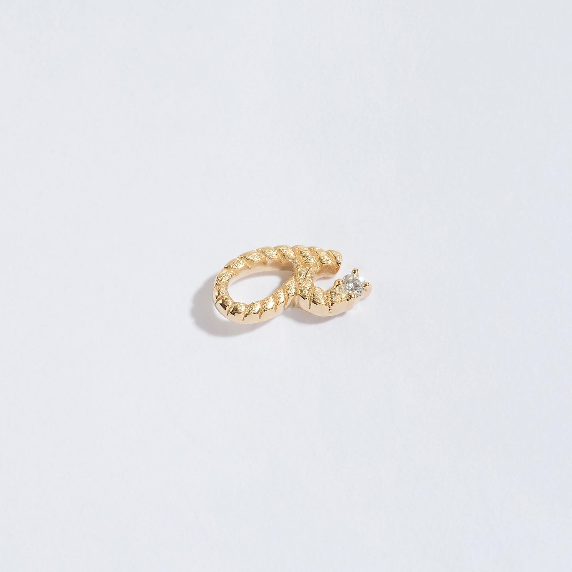Fuck Gold Shorthand Stud Earring