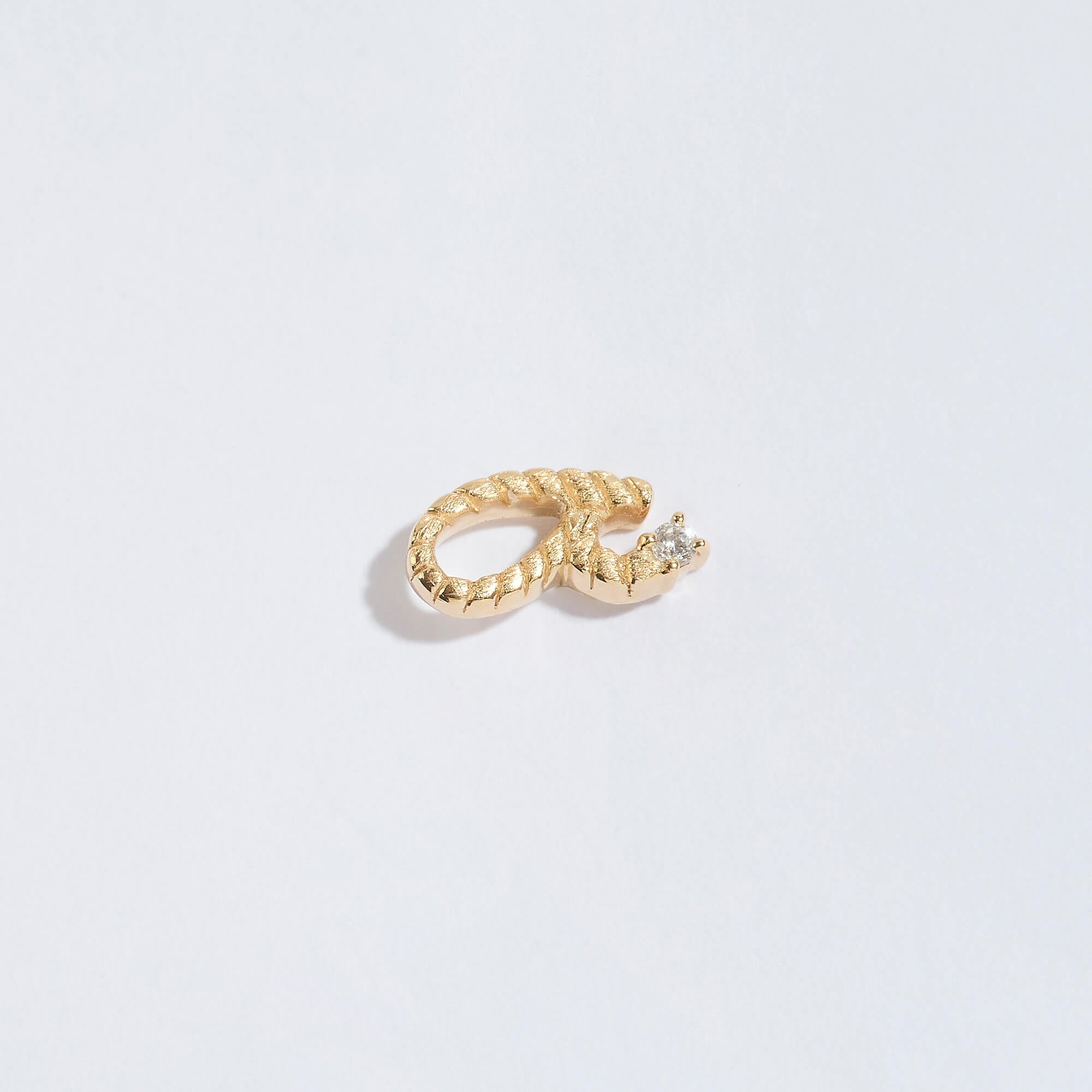 Fuck Gold Shorthand Stud Earring