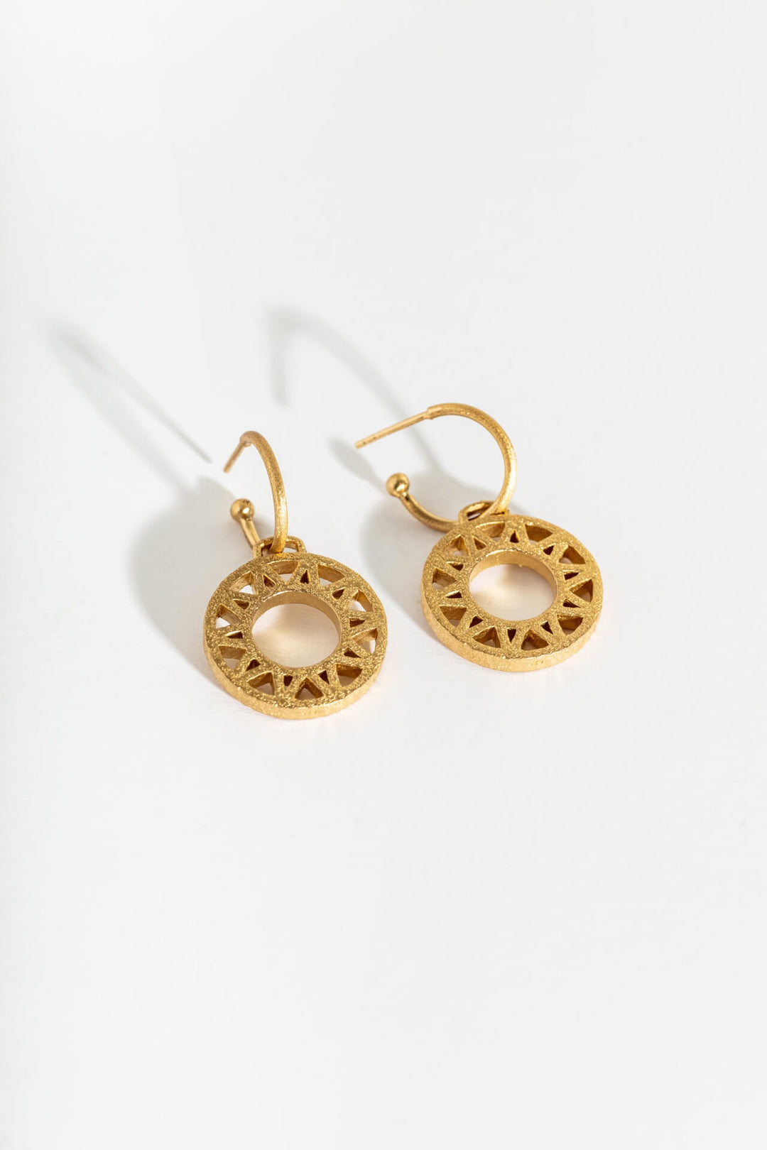  Geometric Statement Gold Hoop Earrings