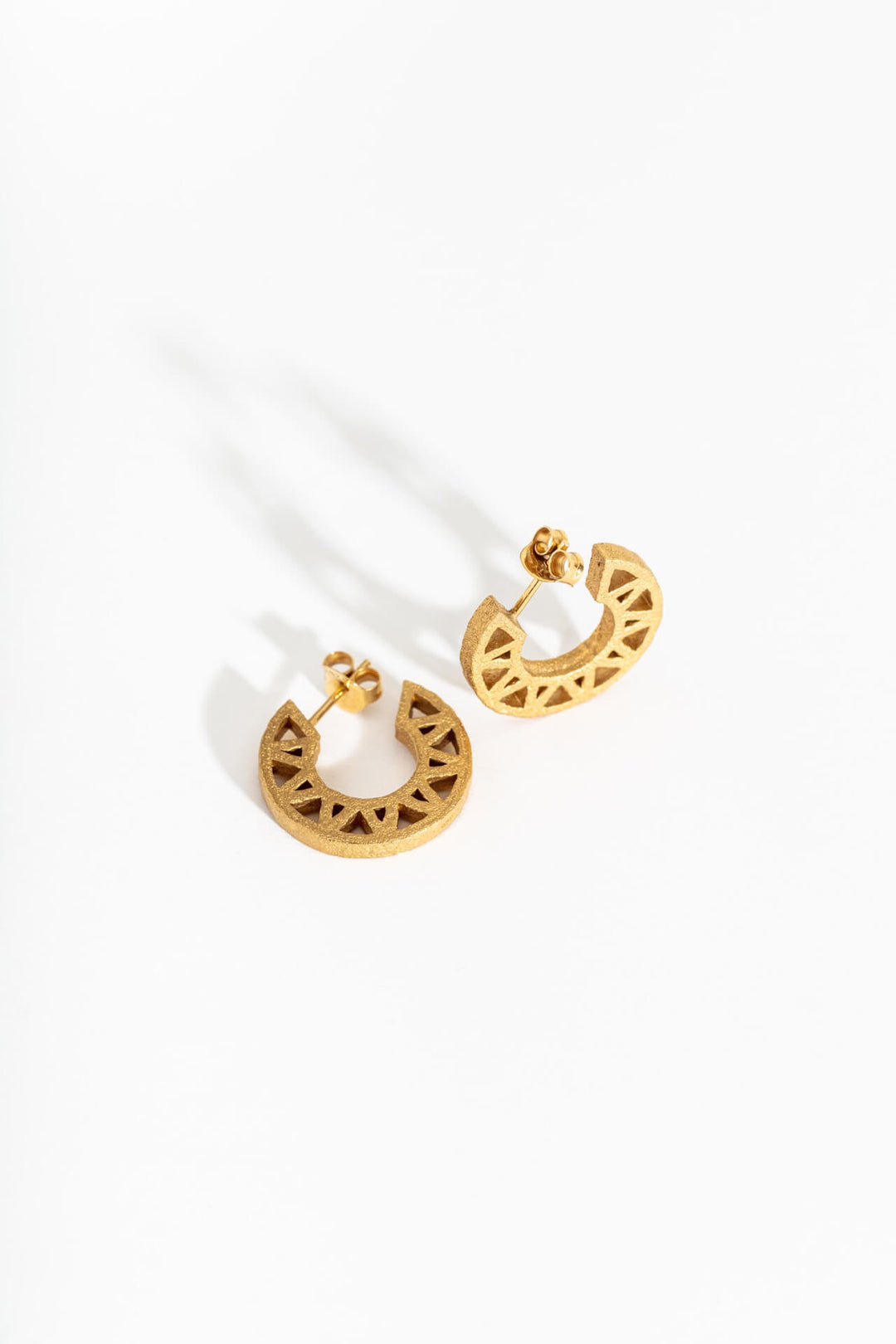 Geometric Gold Hoop Earrings
