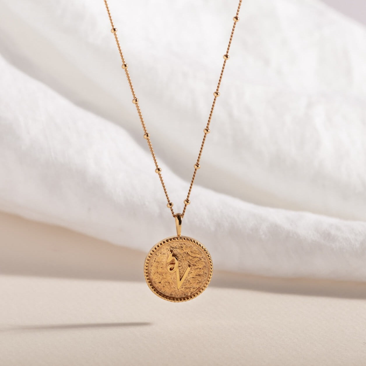 "Inspire" Gold Coin Necklace