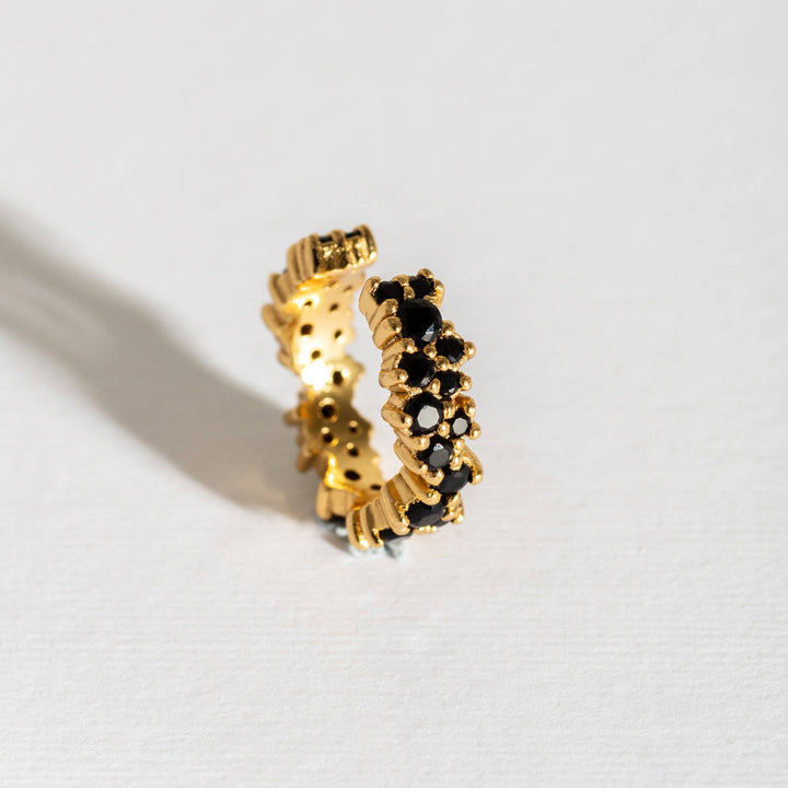Black and Gold Galaxy Scatter Ear Cuff