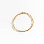 Round Rolo Belcher Gold Chain Bracelet