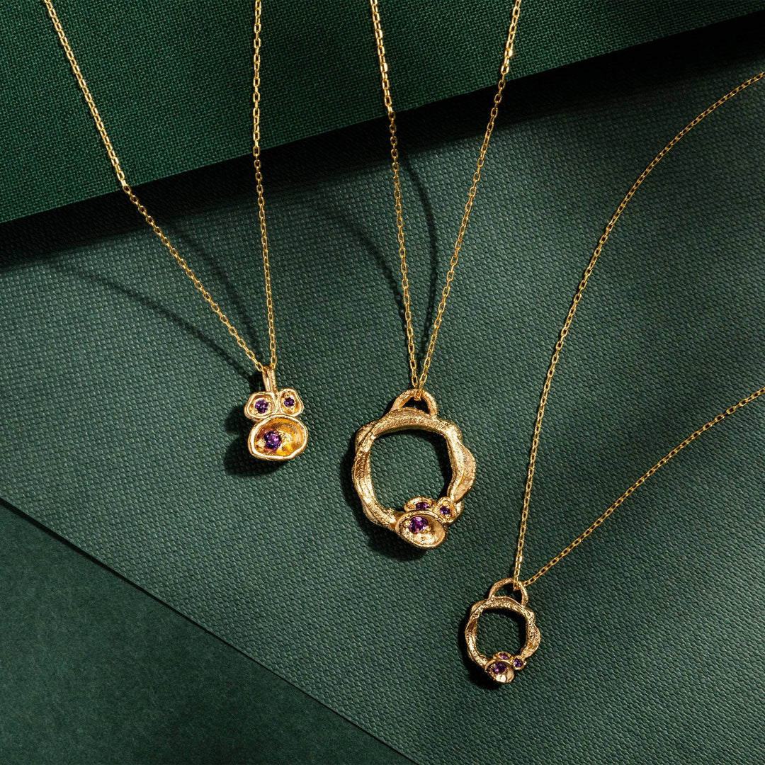Amethyst Gold Vermeil Necklace Collection