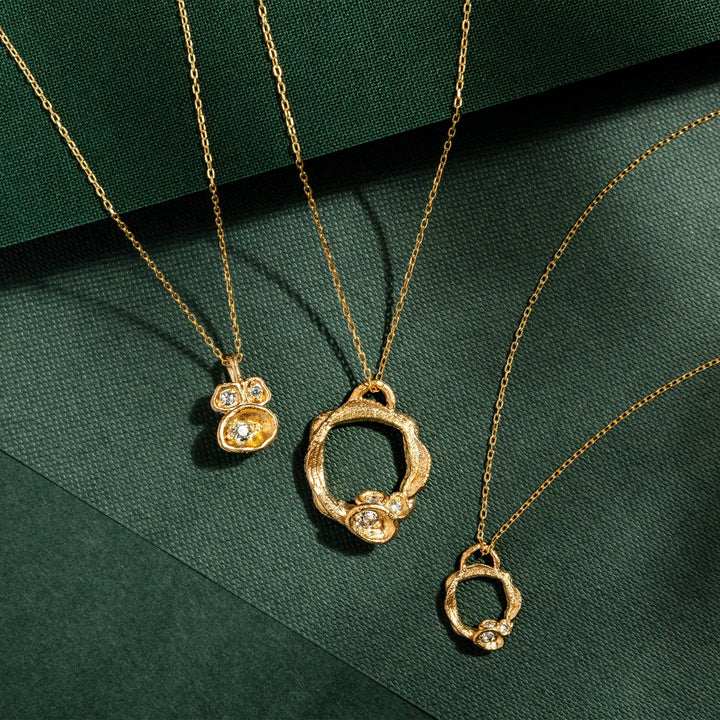 Aquamarine Gold Vermeil Necklace Collection