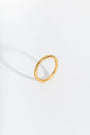 Antique-Textured Gold Stacking Ring
