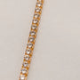 Sparkly Cubic Zirconia Gold Tennis Bracelet