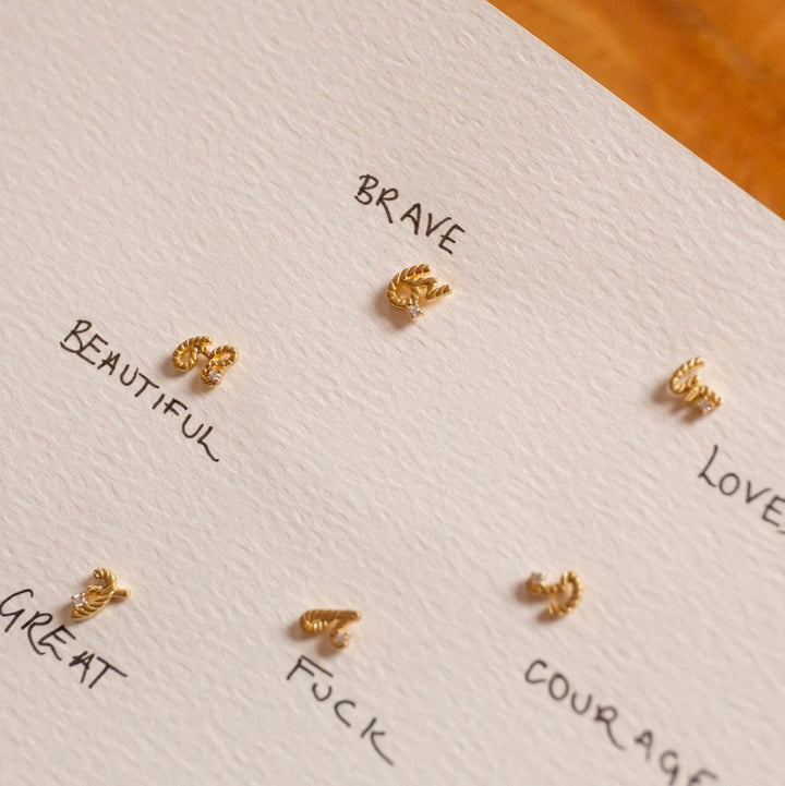 Shorthand Stud Earring Collection - Claire Hill Designs