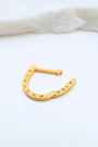 Sparkly Gold Horseshoe Connector