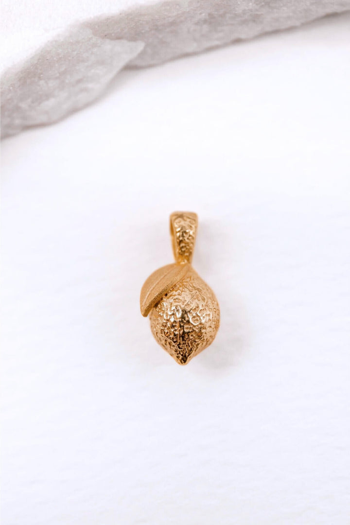Lemon Gold Charm Pendant