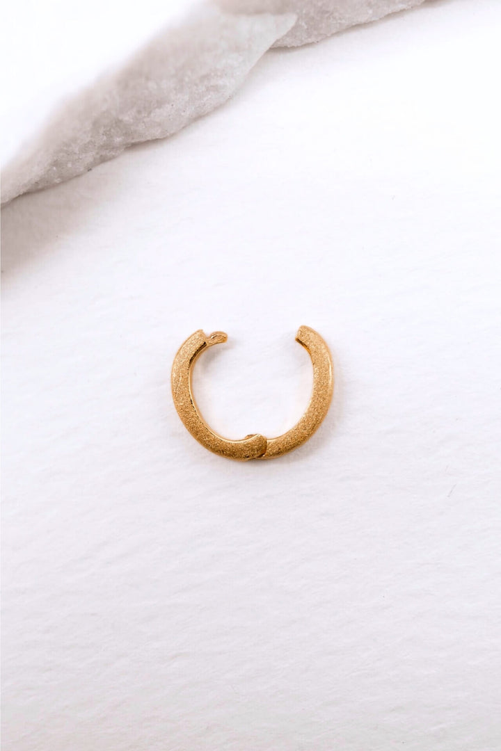 Brushed Gold Oval Connector