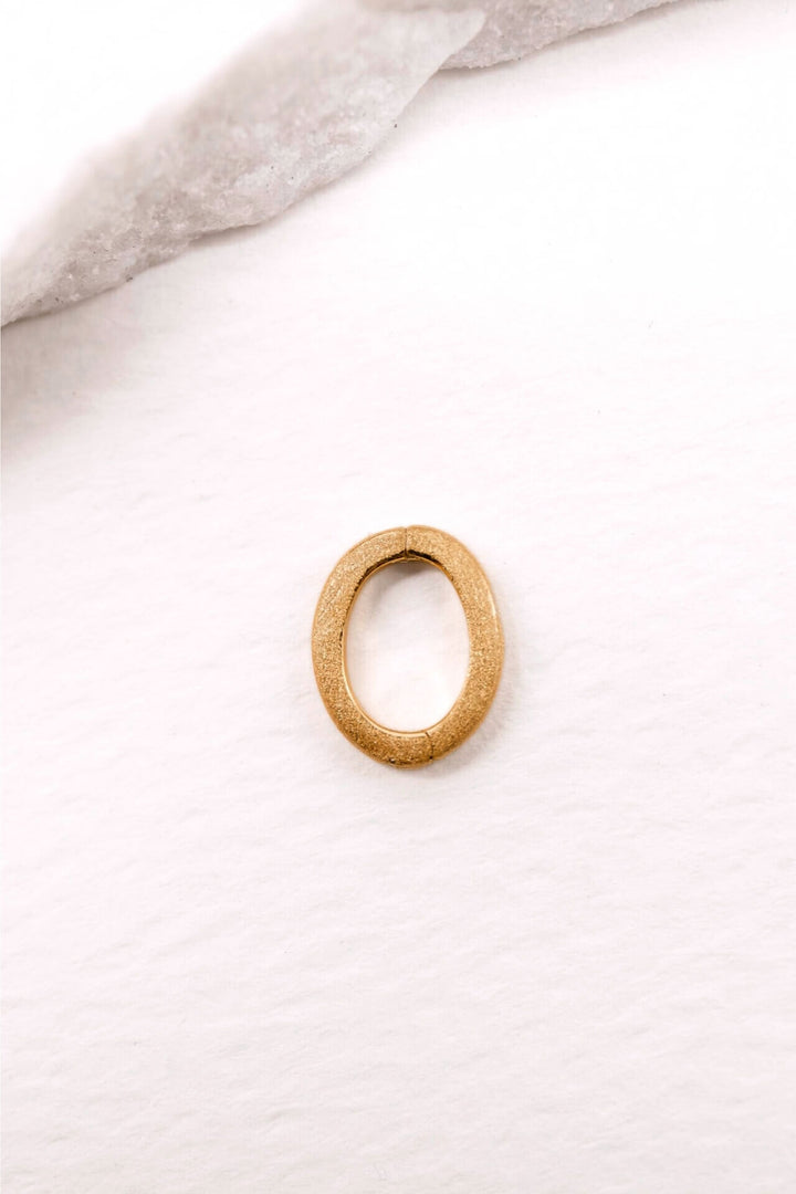 Brushed Gold Oval Connector