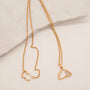 Sparkly Gold Cloud Charm Necklace