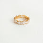 Statement Sparkly Gold Baguette Eternity Ring