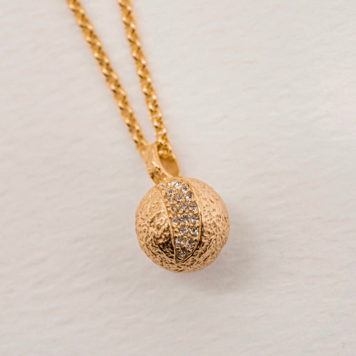 Gold Moon Charm Necklace